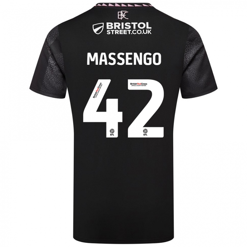 Criança Camisola Han-Noah Massengo #42 Preto Alternativa 2024/25 Camisa