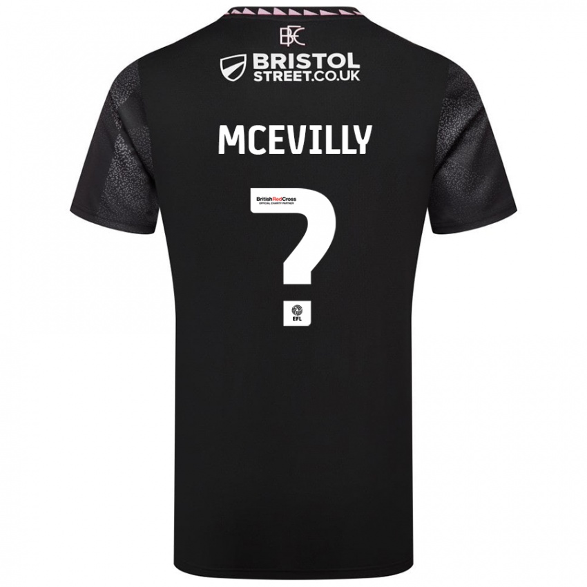 Criança Camisola Jack Mcevilly #0 Preto Alternativa 2024/25 Camisa