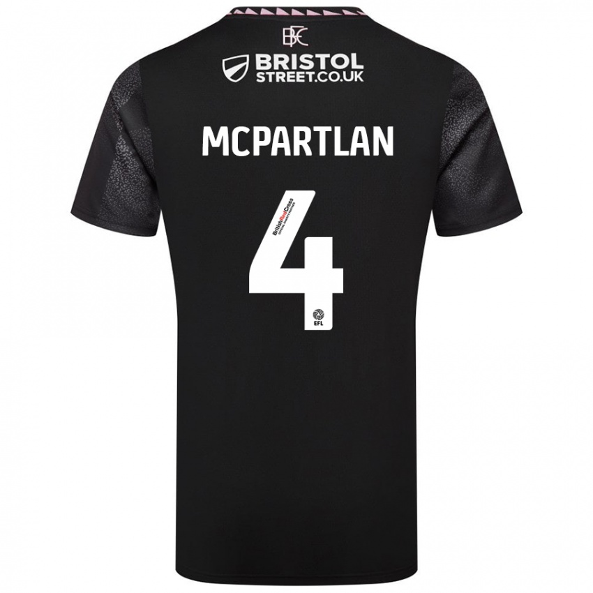 Criança Camisola Brenna Mcpartlan #4 Preto Alternativa 2024/25 Camisa