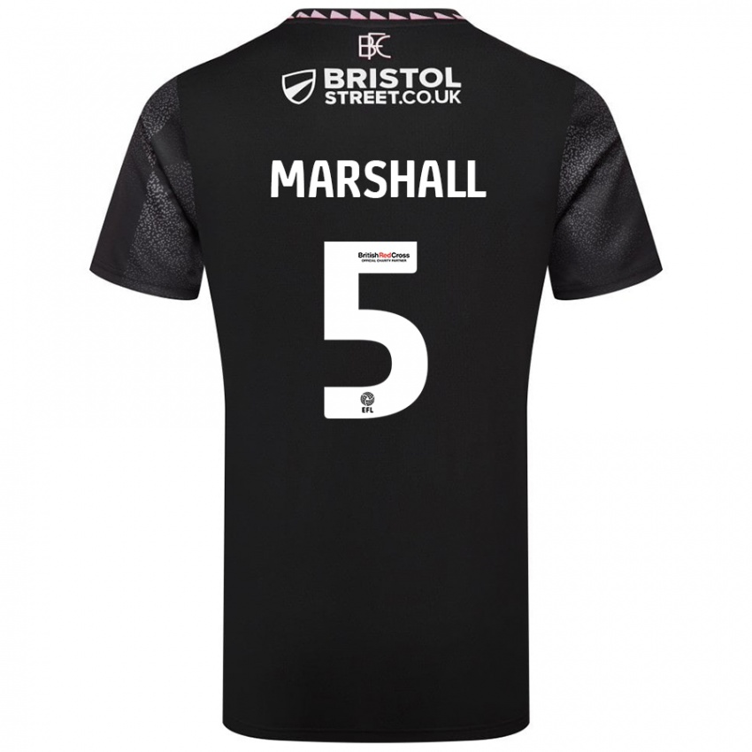 Criança Camisola Georgia Marshall #5 Preto Alternativa 2024/25 Camisa