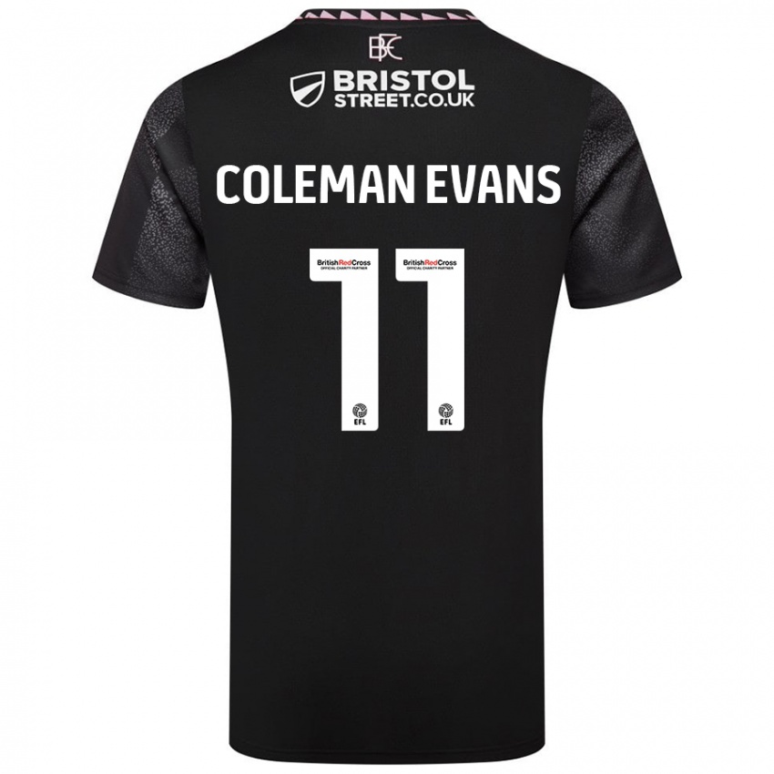 Criança Camisola Amaya Coleman-Evans #11 Preto Alternativa 2024/25 Camisa