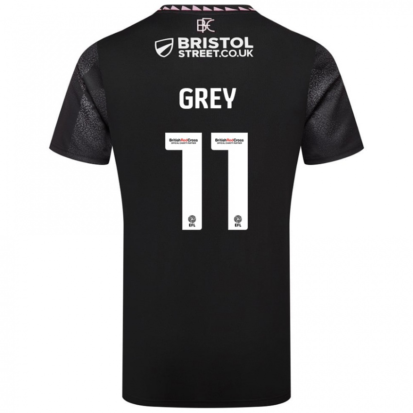 Criança Camisola Anna Grey #11 Preto Alternativa 2024/25 Camisa