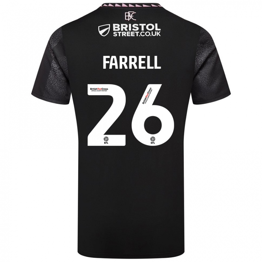 Criança Camisola Lucy Farrell #26 Preto Alternativa 2024/25 Camisa