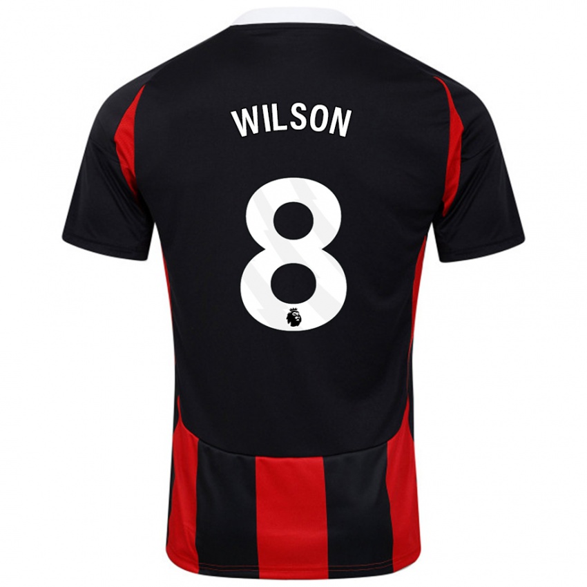 Criança Camisola Harry Wilson #8 Vermelho Preto Alternativa 2024/25 Camisa