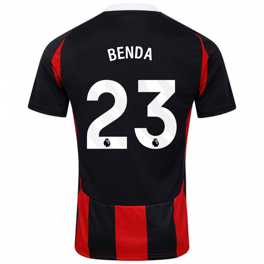 Criança Camisola Steven Benda #23 Vermelho Preto Alternativa 2024/25 Camisa