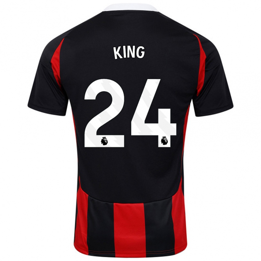 Criança Camisola Joshua King #24 Vermelho Preto Alternativa 2024/25 Camisa