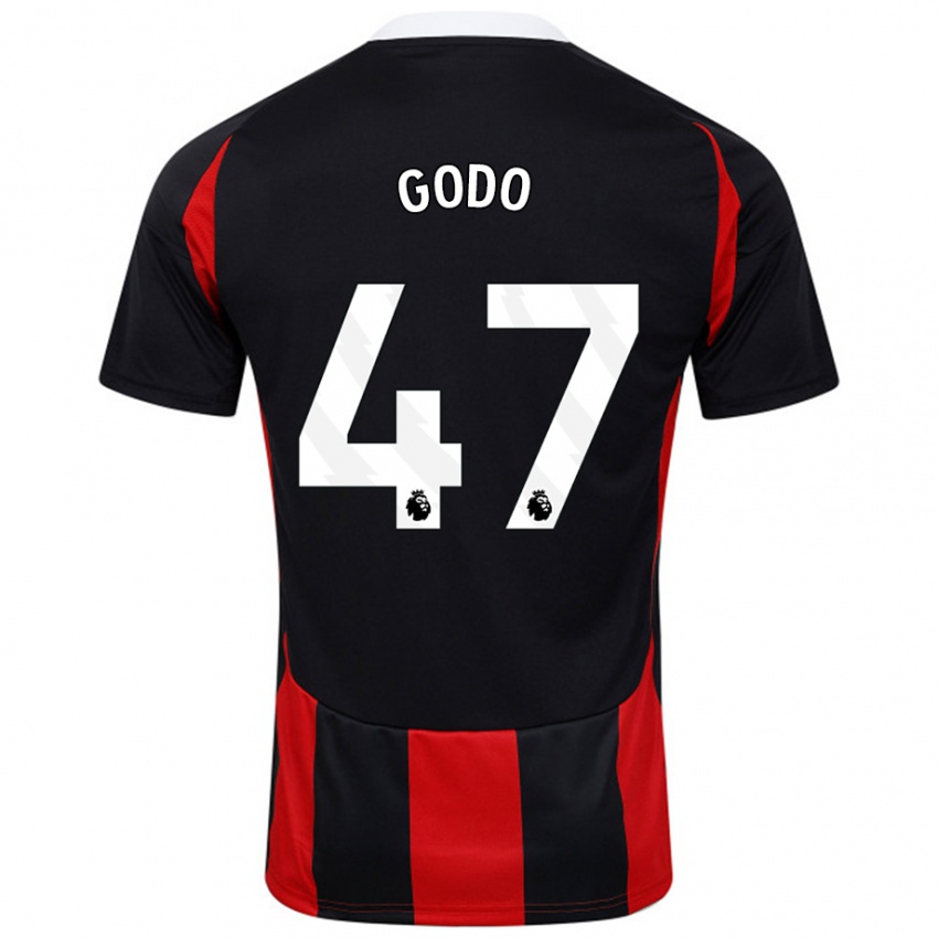 Criança Camisola Martial Godo #47 Vermelho Preto Alternativa 2024/25 Camisa