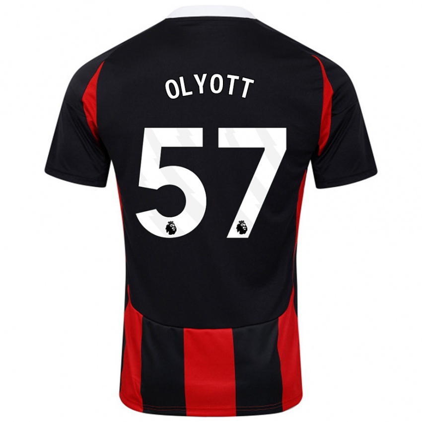 Criança Camisola Tom Olyott #57 Vermelho Preto Alternativa 2024/25 Camisa