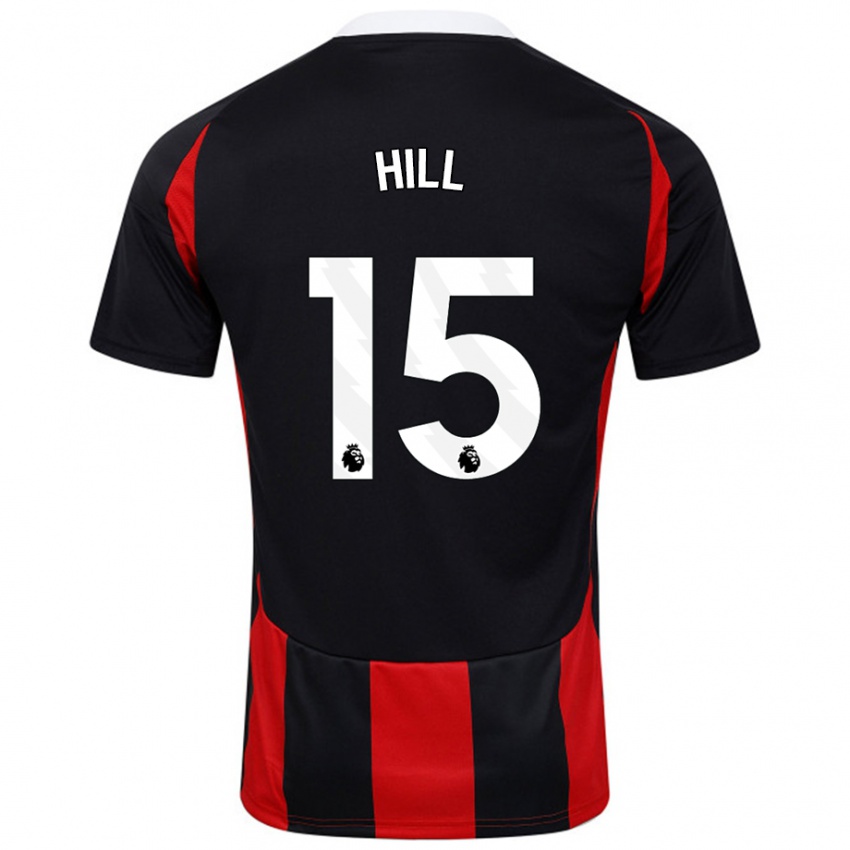 Criança Camisola Anisha Hill #15 Vermelho Preto Alternativa 2024/25 Camisa