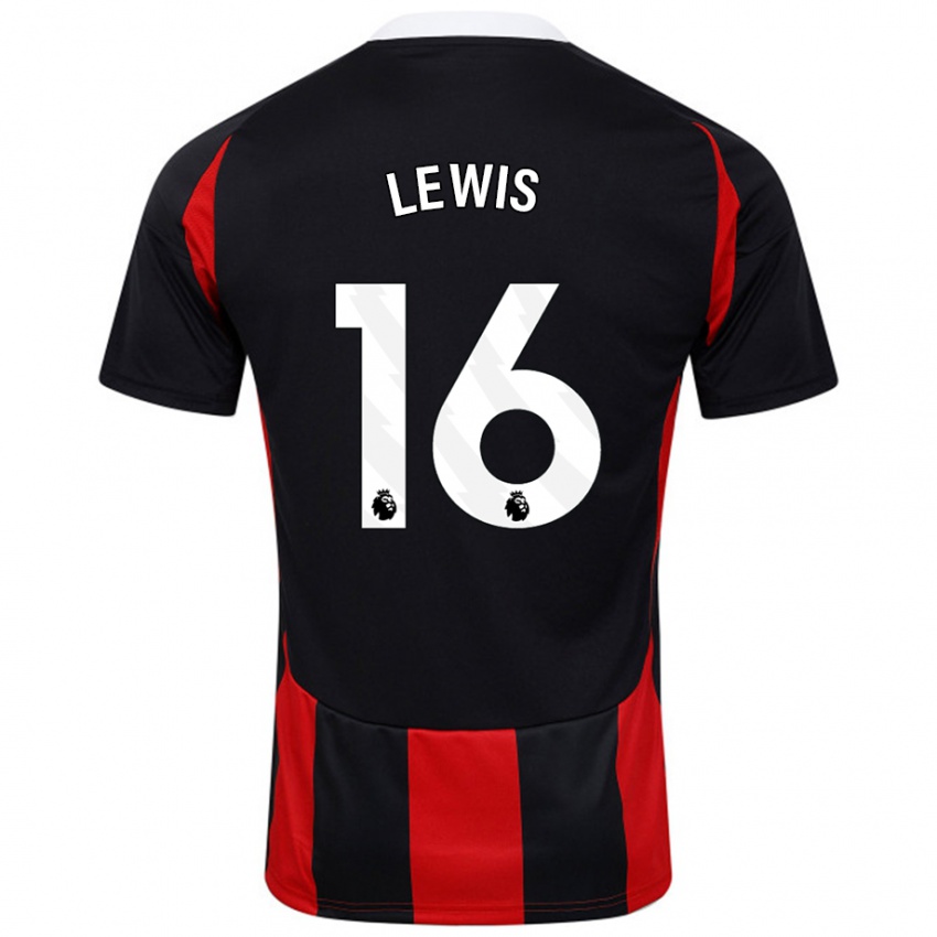 Criança Camisola Milla Lewis #16 Vermelho Preto Alternativa 2024/25 Camisa