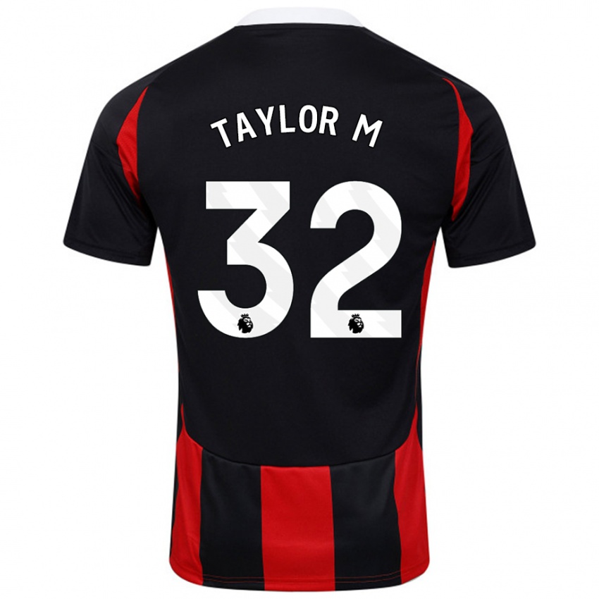 Criança Camisola Belle Taylor-M #32 Vermelho Preto Alternativa 2024/25 Camisa