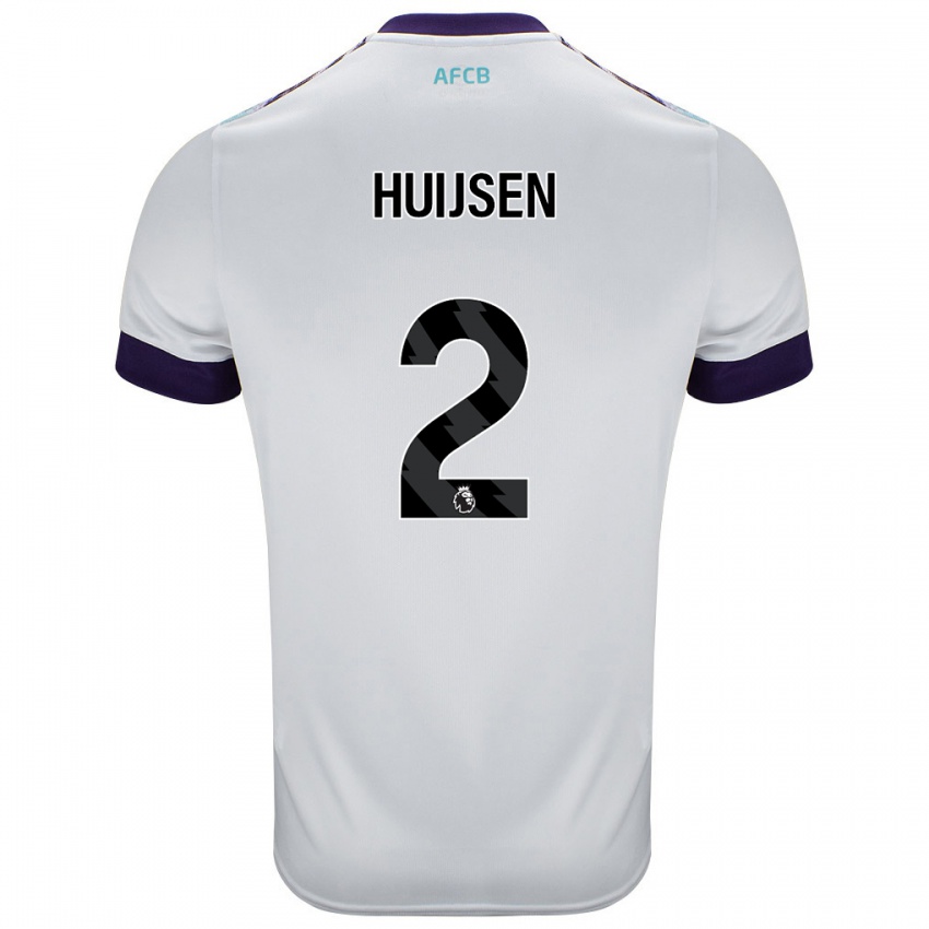 Criança Camisola Dean Huijsen #2 Roxo Verde Branco Alternativa 2024/25 Camisa