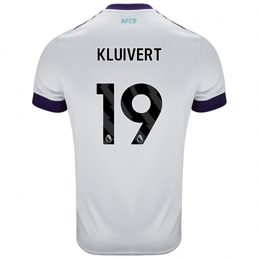 Criança Camisola Justin Kluivert #19 Roxo Verde Branco Alternativa 2024/25 Camisa