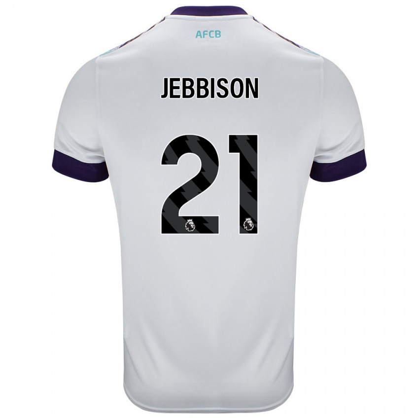 Criança Camisola Daniel Jebbison #21 Roxo Verde Branco Alternativa 2024/25 Camisa