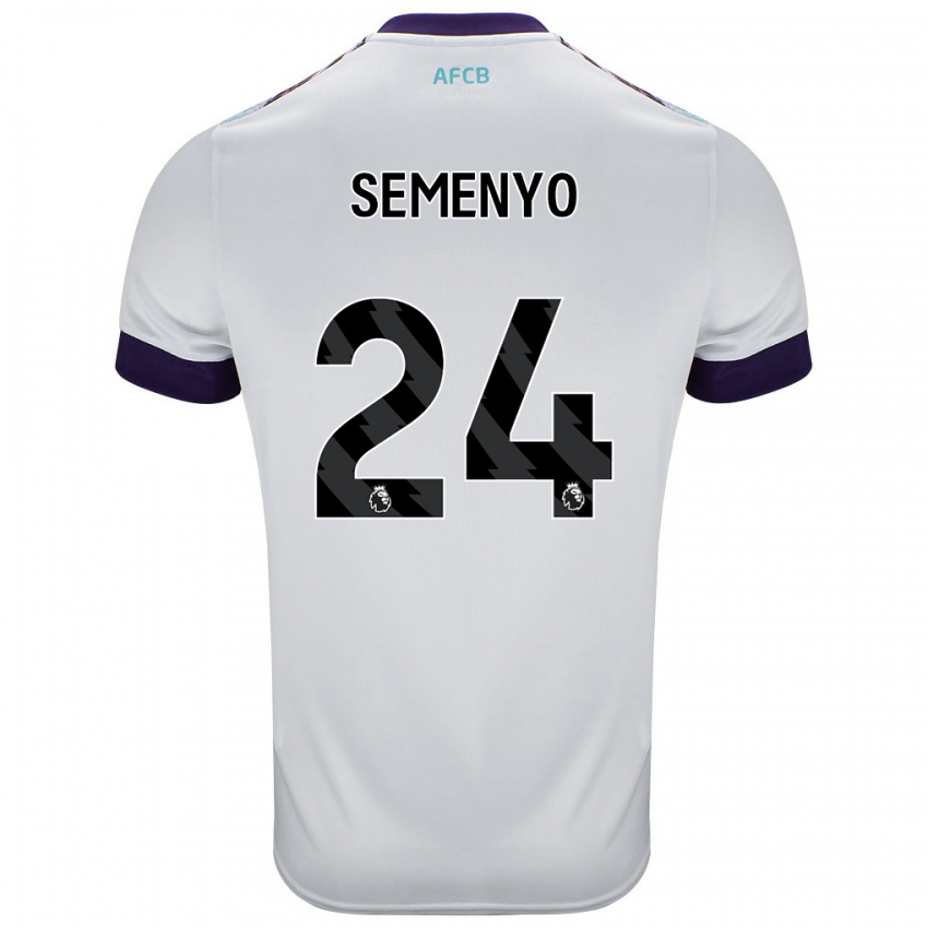 Criança Camisola Antoine Semenyo #24 Roxo Verde Branco Alternativa 2024/25 Camisa