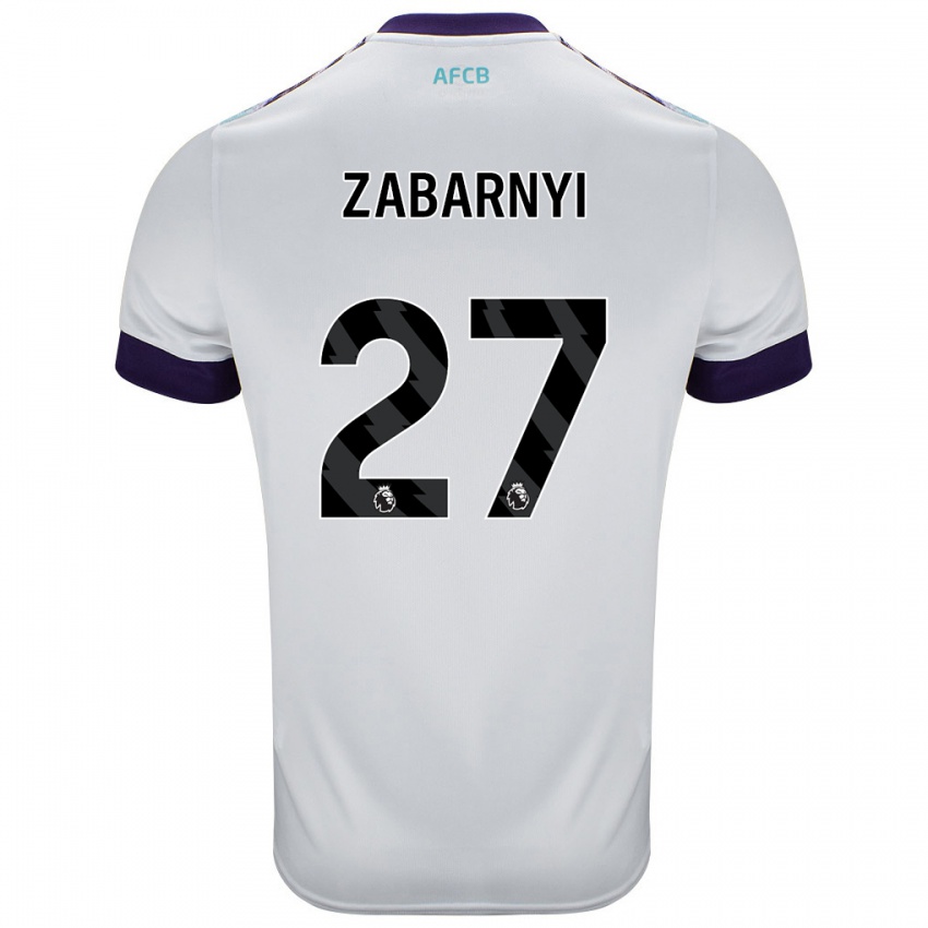 Criança Camisola Ilya Zabarnyi #27 Roxo Verde Branco Alternativa 2024/25 Camisa