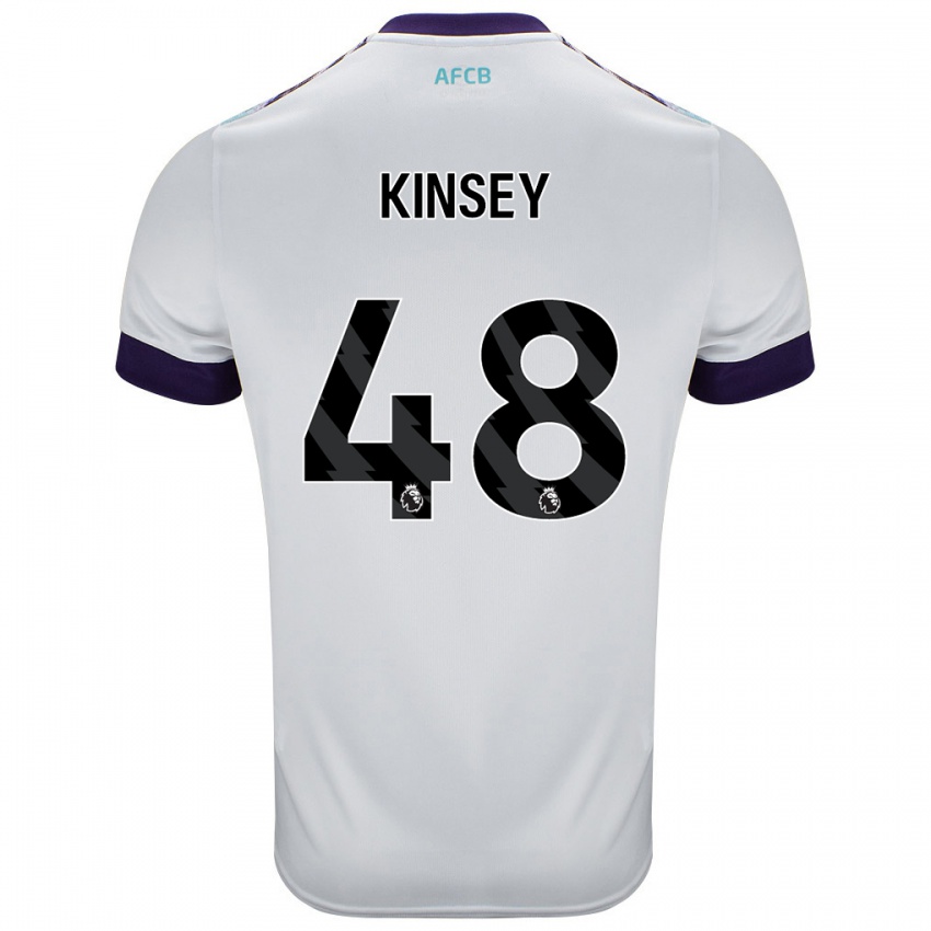 Criança Camisola Max Kinsey #48 Roxo Verde Branco Alternativa 2024/25 Camisa