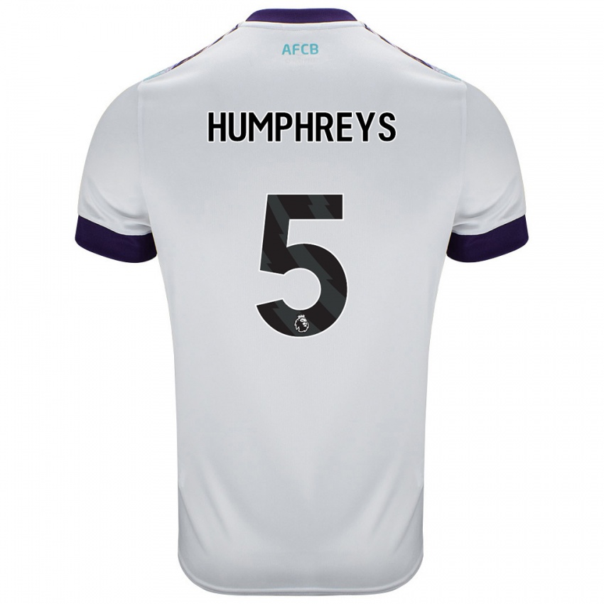 Criança Camisola Holly Humphreys #5 Roxo Verde Branco Alternativa 2024/25 Camisa