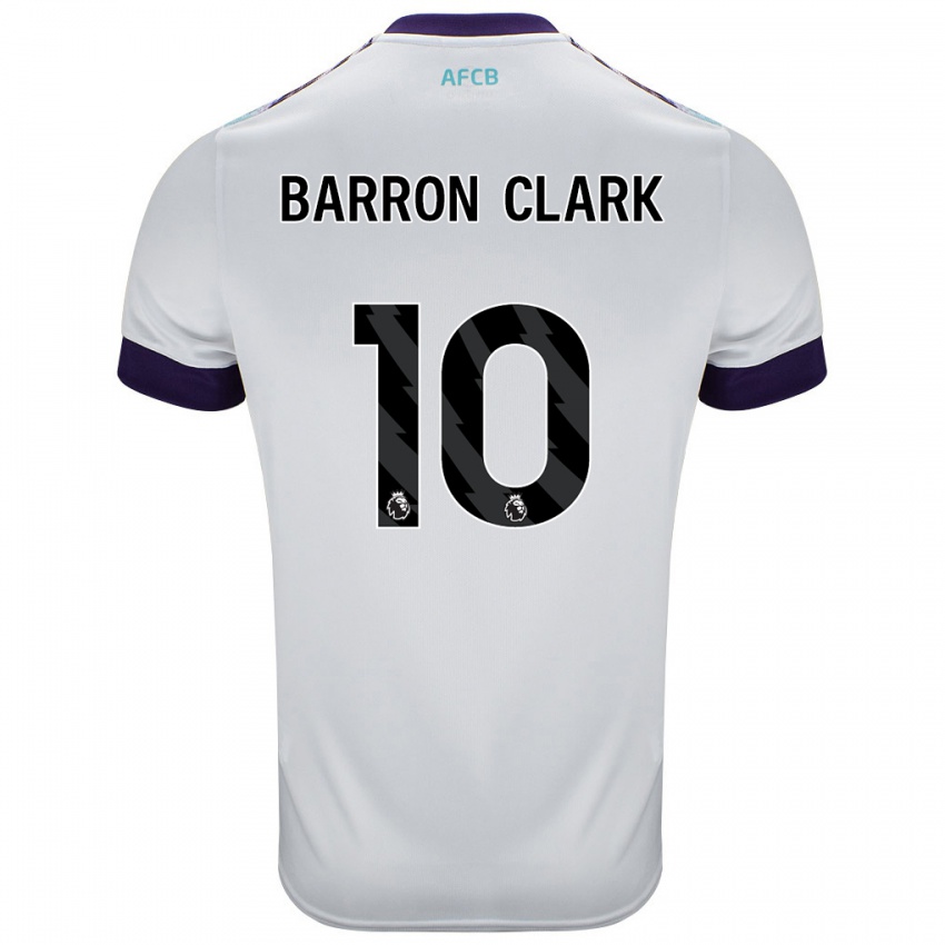 Criança Camisola Molly Barron-Clark #10 Roxo Verde Branco Alternativa 2024/25 Camisa