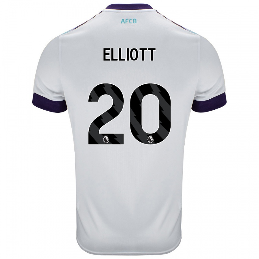 Criança Camisola Kaitlyn Elliott #20 Roxo Verde Branco Alternativa 2024/25 Camisa