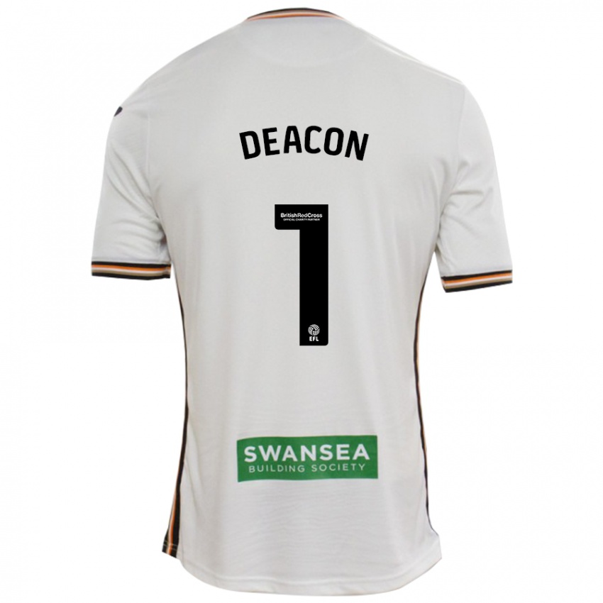 Homem Camisola Chelsea Deacon #1 Branco Principal 2024/25 Camisa