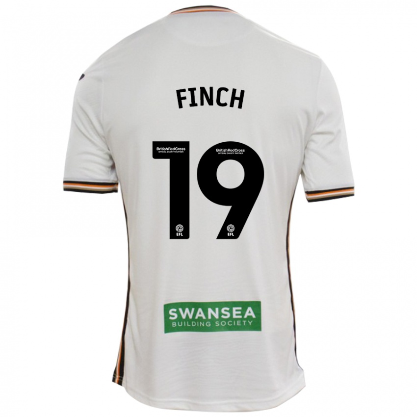 Homem Camisola Lucy Finch #19 Branco Principal 2024/25 Camisa