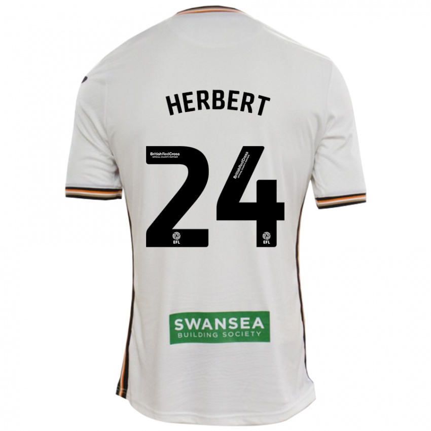 Homem Camisola Chelsea Herbert #24 Branco Principal 2024/25 Camisa