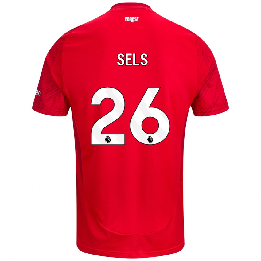 Homem Camisola Matz Sels #26 Vermelho Branco Principal 2024/25 Camisa