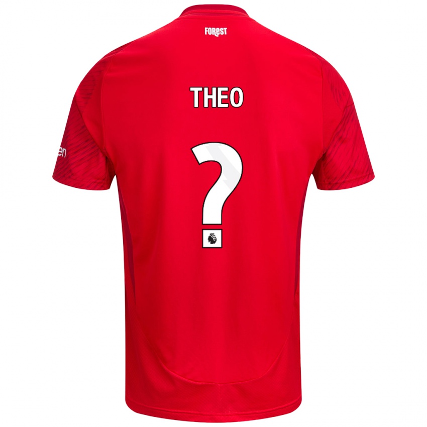 Homem Camisola Theo Robinson #0 Vermelho Branco Principal 2024/25 Camisa