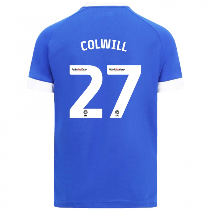 Homem Camisola Rubin Colwill #27 Céu Azul Principal 2024/25 Camisa