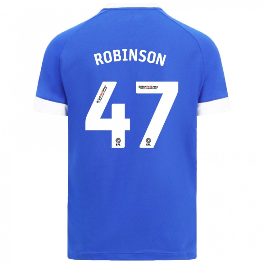 Homem Camisola Callum Robinson #47 Céu Azul Principal 2024/25 Camisa