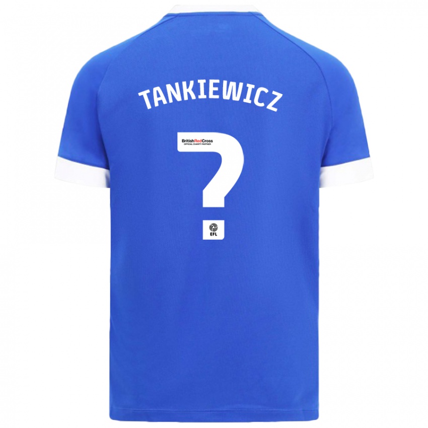 Homem Camisola Rob Tankiewicz #0 Céu Azul Principal 2024/25 Camisa