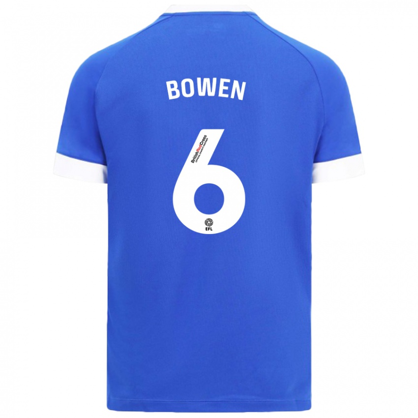 Homem Camisola Megan Bowen #6 Céu Azul Principal 2024/25 Camisa