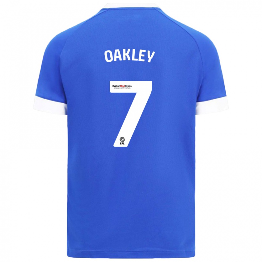 Homem Camisola Rhianne Oakley #7 Céu Azul Principal 2024/25 Camisa