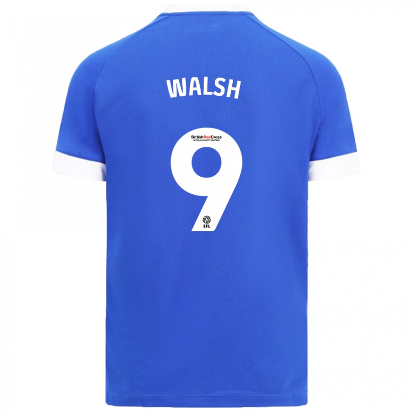 Homem Camisola Catherine Walsh #9 Céu Azul Principal 2024/25 Camisa