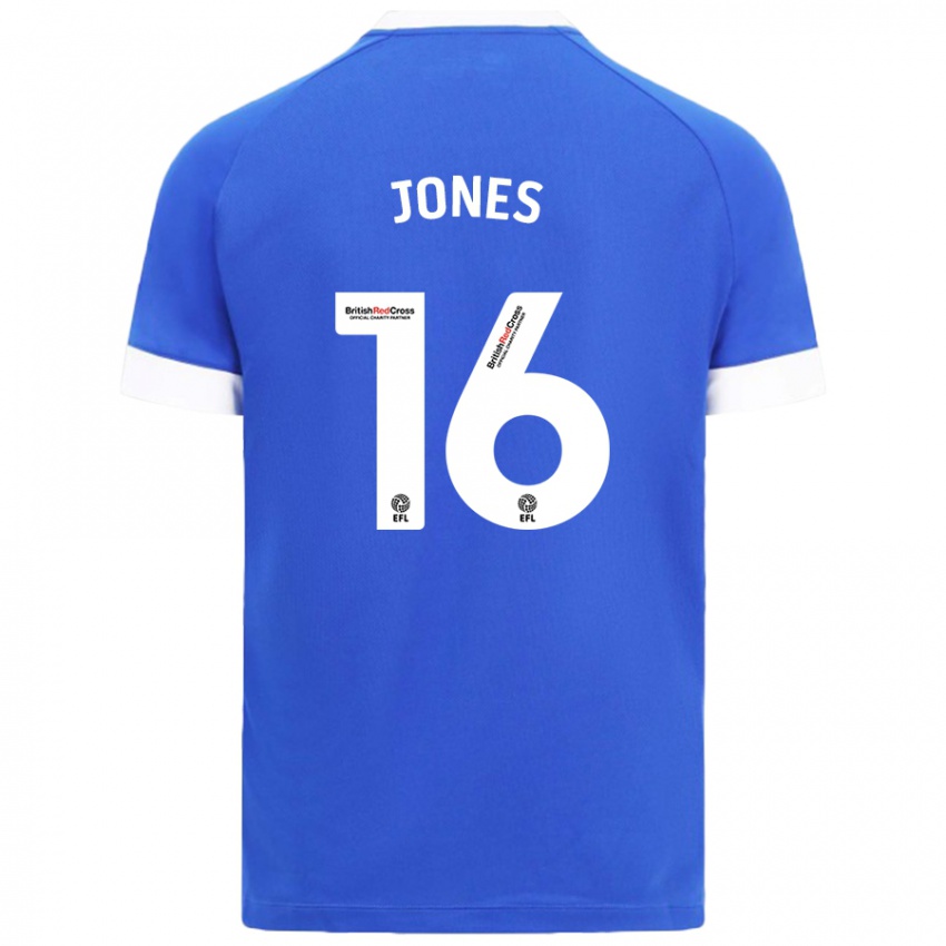 Homem Camisola Ellie Jones #16 Céu Azul Principal 2024/25 Camisa