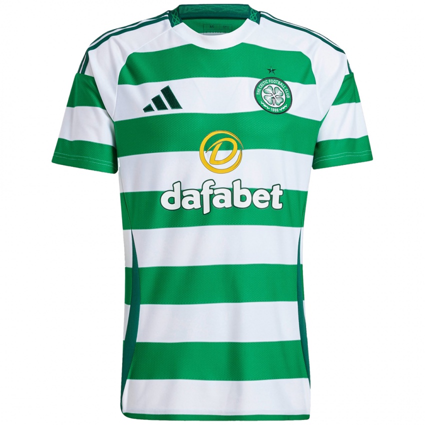 Homem Camisola Rachael Johnstone #52 Branco Verde Principal 2024/25 Camisa