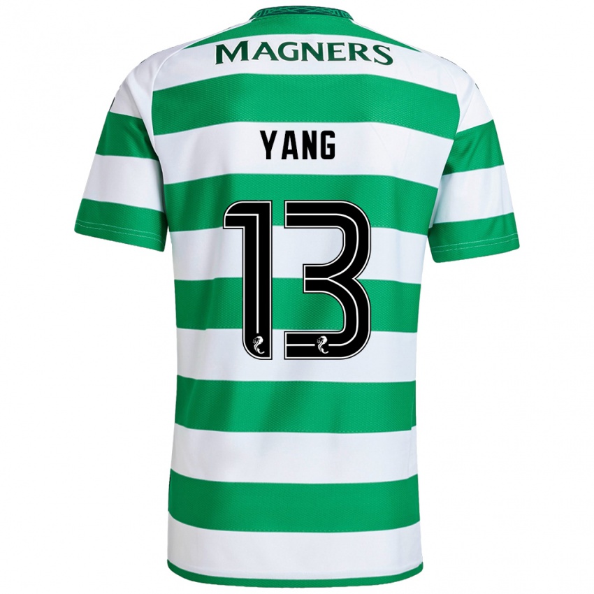 Homem Camisola Hyun-Jun Yang #13 Branco Verde Principal 2024/25 Camisa