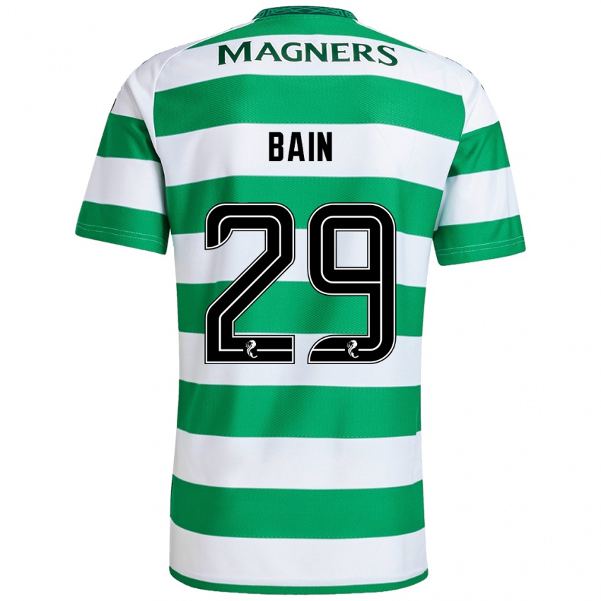 Homem Camisola Scott Bain #29 Branco Verde Principal 2024/25 Camisa