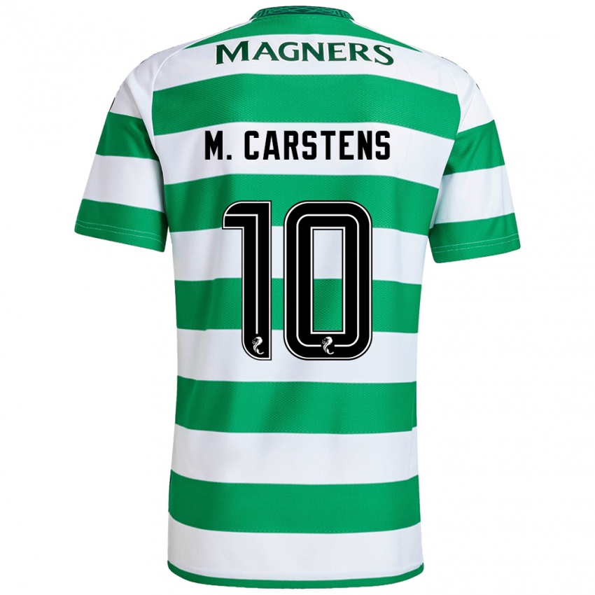 Homem Camisola Mathilde Carstens #10 Branco Verde Principal 2024/25 Camisa