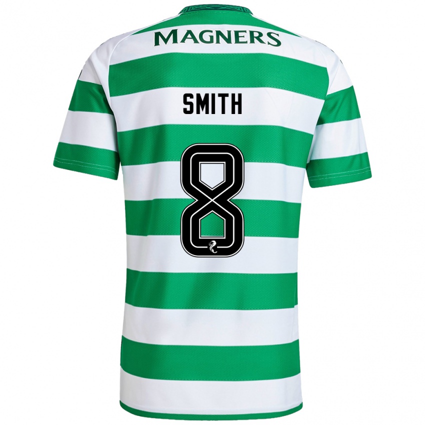 Homem Camisola Jenny Smith #8 Branco Verde Principal 2024/25 Camisa