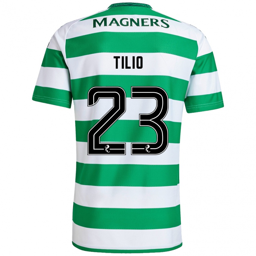 Homem Camisola Marco Tilio #23 Branco Verde Principal 2024/25 Camisa