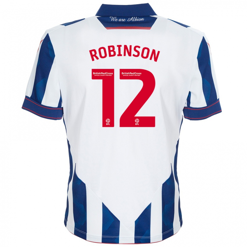 Homem Camisola Leanne Robinson #12 Azul Escuro Branco Principal 2024/25 Camisa