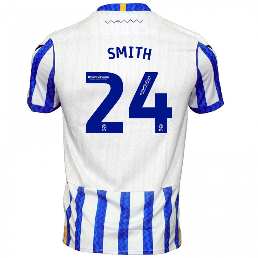 Homem Camisola Michael Smith #24 Branco Azul Principal 2024/25 Camisa