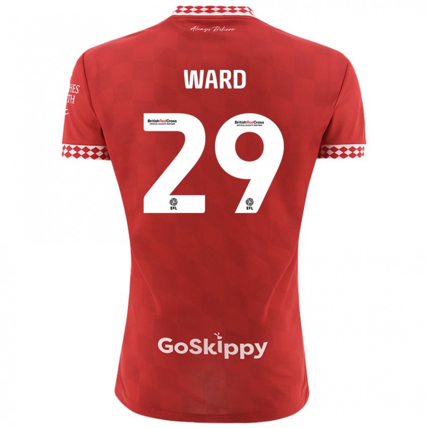 Homem Camisola Mari Ward #29 Vermelho Principal 2024/25 Camisa