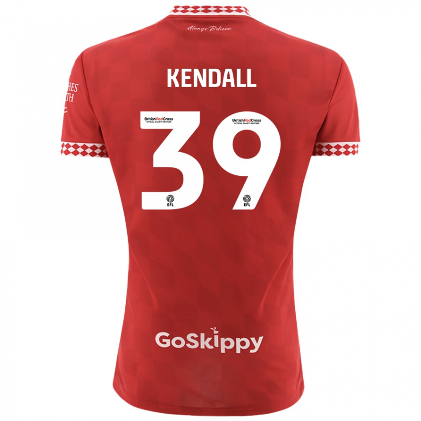 Homem Camisola Maya Kendall #39 Vermelho Principal 2024/25 Camisa