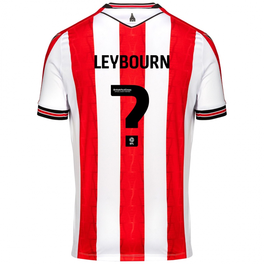 Homem Camisola Charlie Leybourn #0 Vermelho Branco Principal 2024/25 Camisa