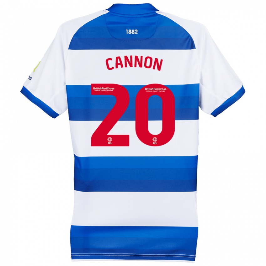 Homem Camisola Reggie Cannon #20 Azul Branco Principal 2024/25 Camisa