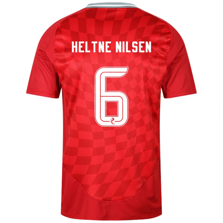 Homem Camisola Sivert Heltne Nilsen #6 Vermelho Principal 2024/25 Camisa