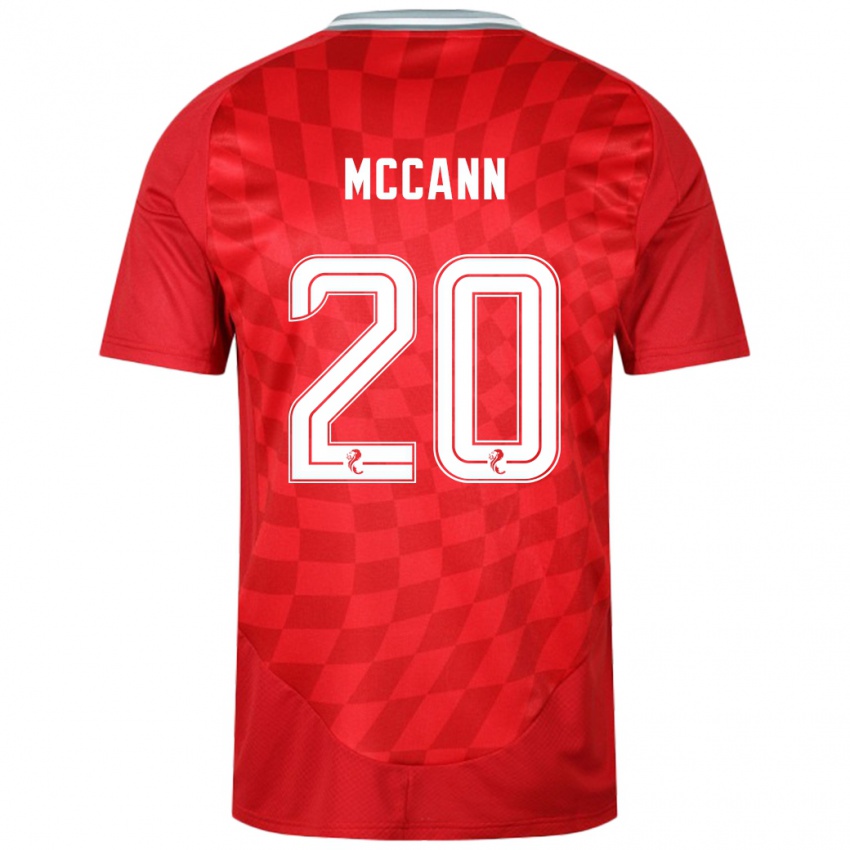 Homem Camisola Annalisa Mccann #20 Vermelho Principal 2024/25 Camisa